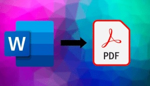 كيف احول الوورد الى pdf