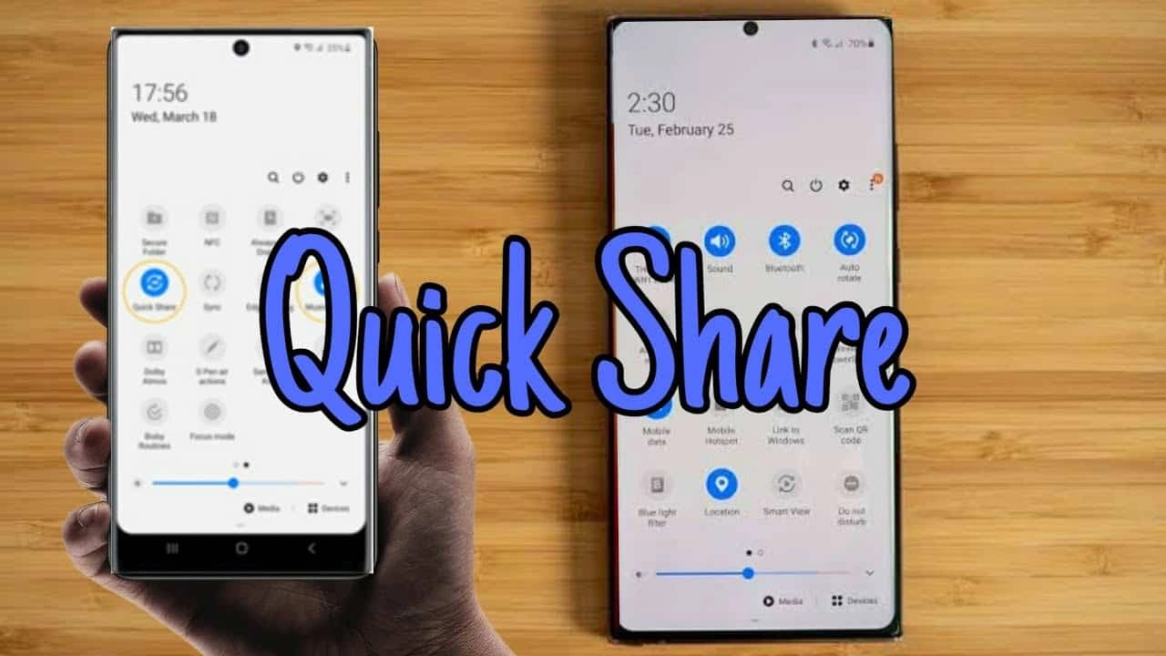 صورة كيفية استخدام quick share
