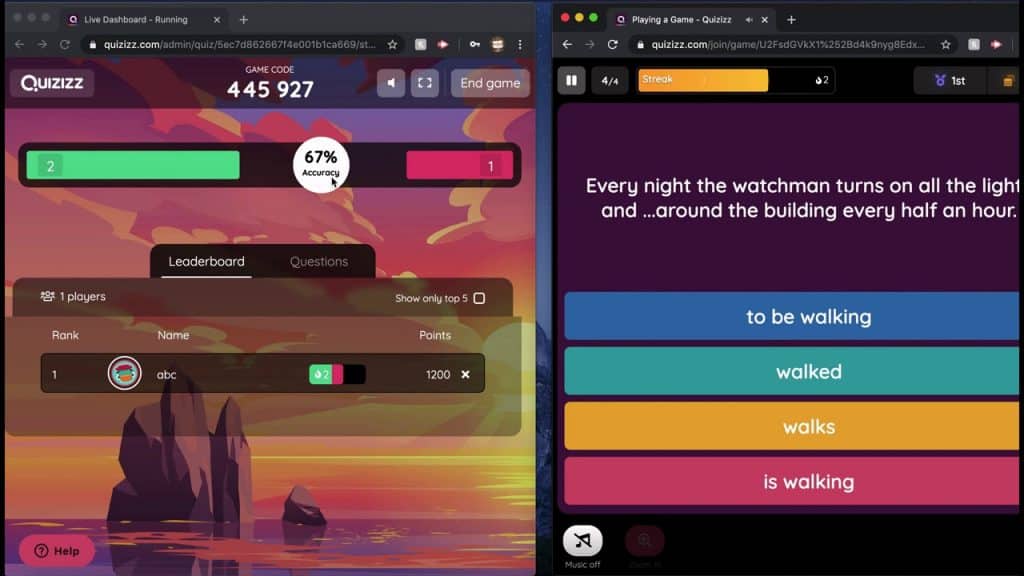 كيفية استخدام quizizz