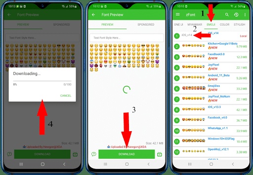 كيفية استخدام zfont 3