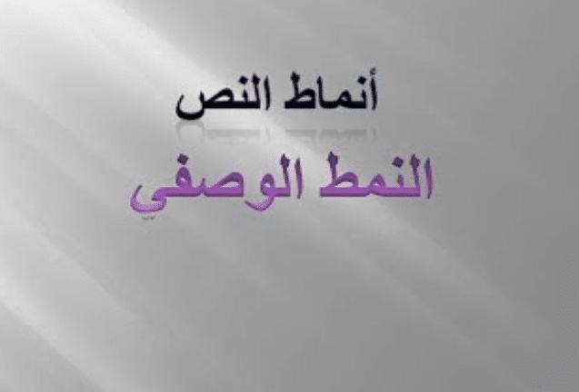 مؤشرات النمط الوصفي