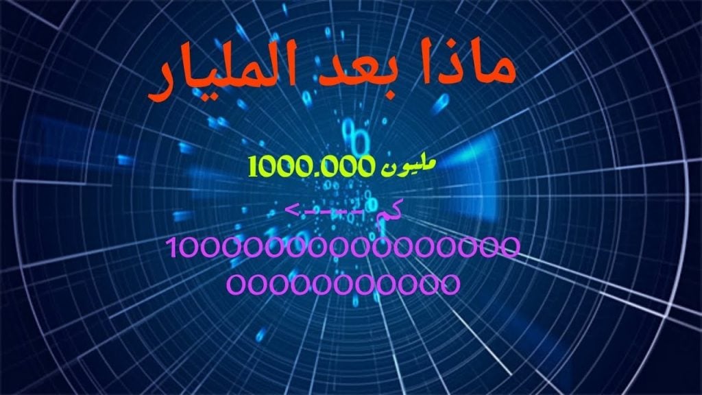 ماهو الرقم بعد المليار