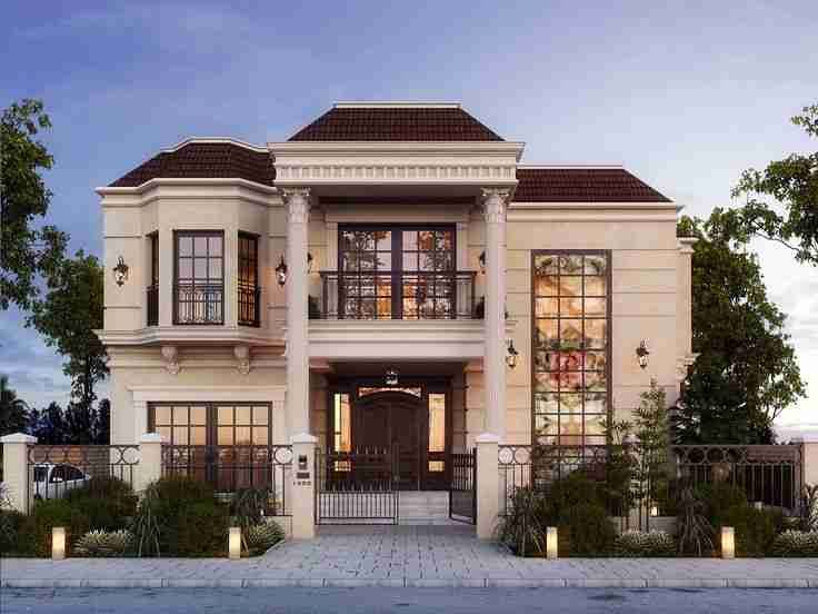مخططات فلل دورين درج داخلي