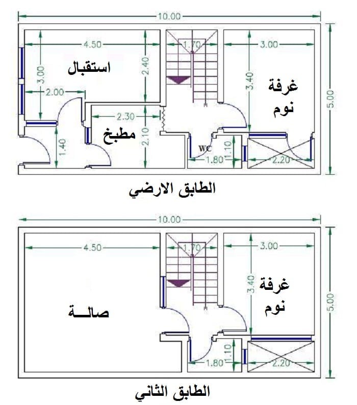 مخططات هندسية للمنازل
