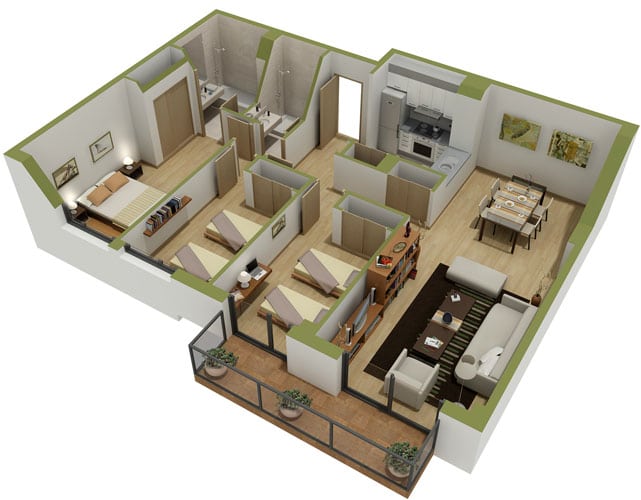 مخططات هندسية للمنازل