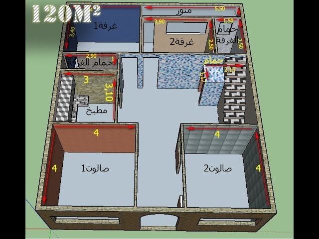 مخططات هندسية للمنازل