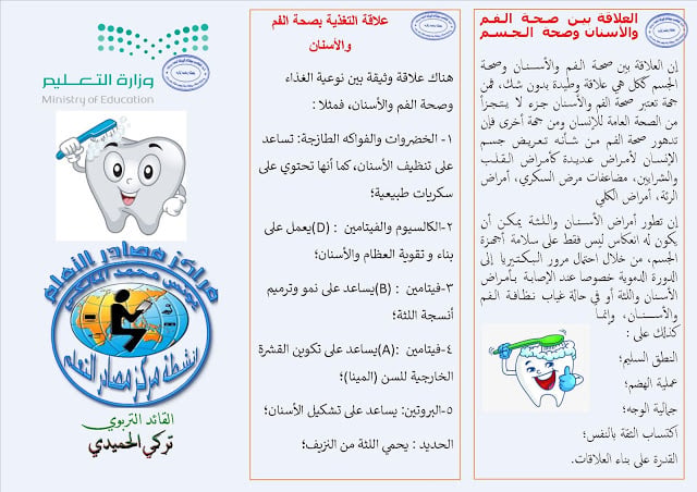 مطويات عن الأسنان