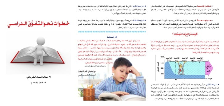 مطويات عن النجاح والتفوق