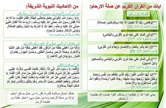 مطويات عن صلة الرحم