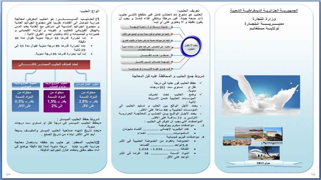مطويات عن فوائد الحليب