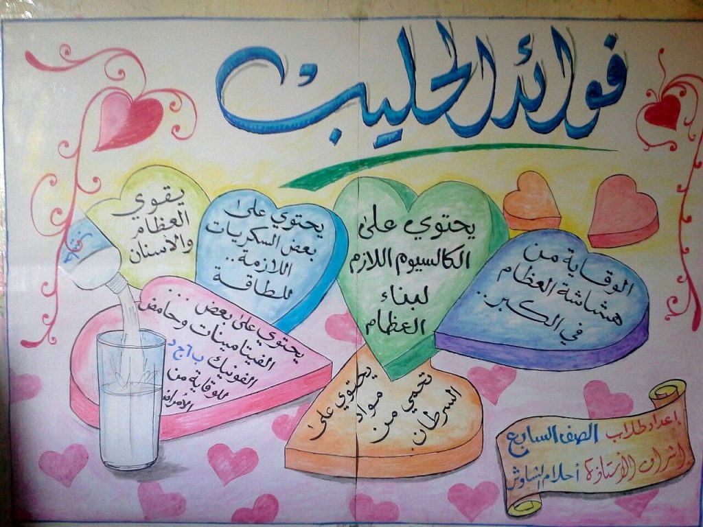 مطويات عن فوائد الحليب