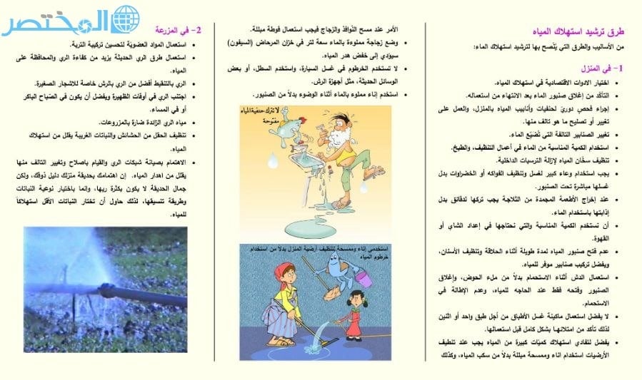 مطويات عن قطرة الماء