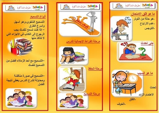 مطويات عن قلق الامتحان
