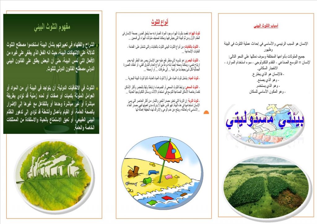 مطويات عن نظافة المدرسة