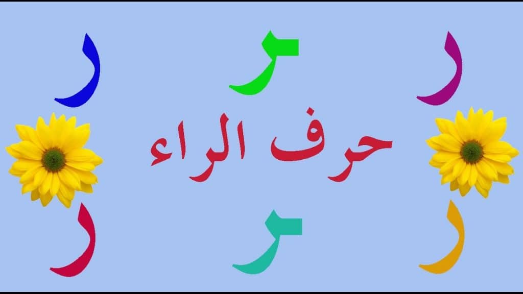 مطوية عن حرف الراء
