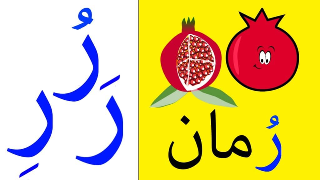مطوية عن حرف الراء