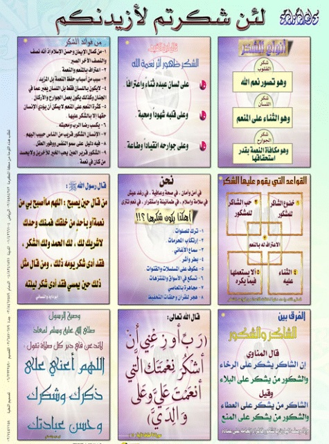 مطوية عن شكر النعم