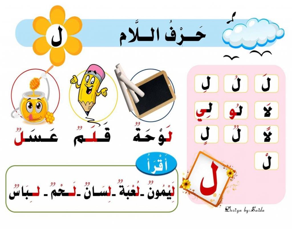مطويه عن حرف اللام
