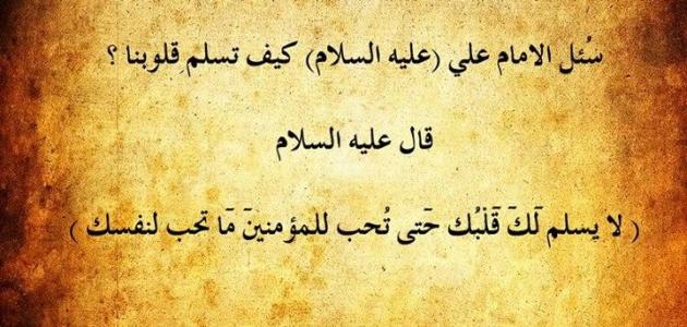 مقولات سيدنا علي