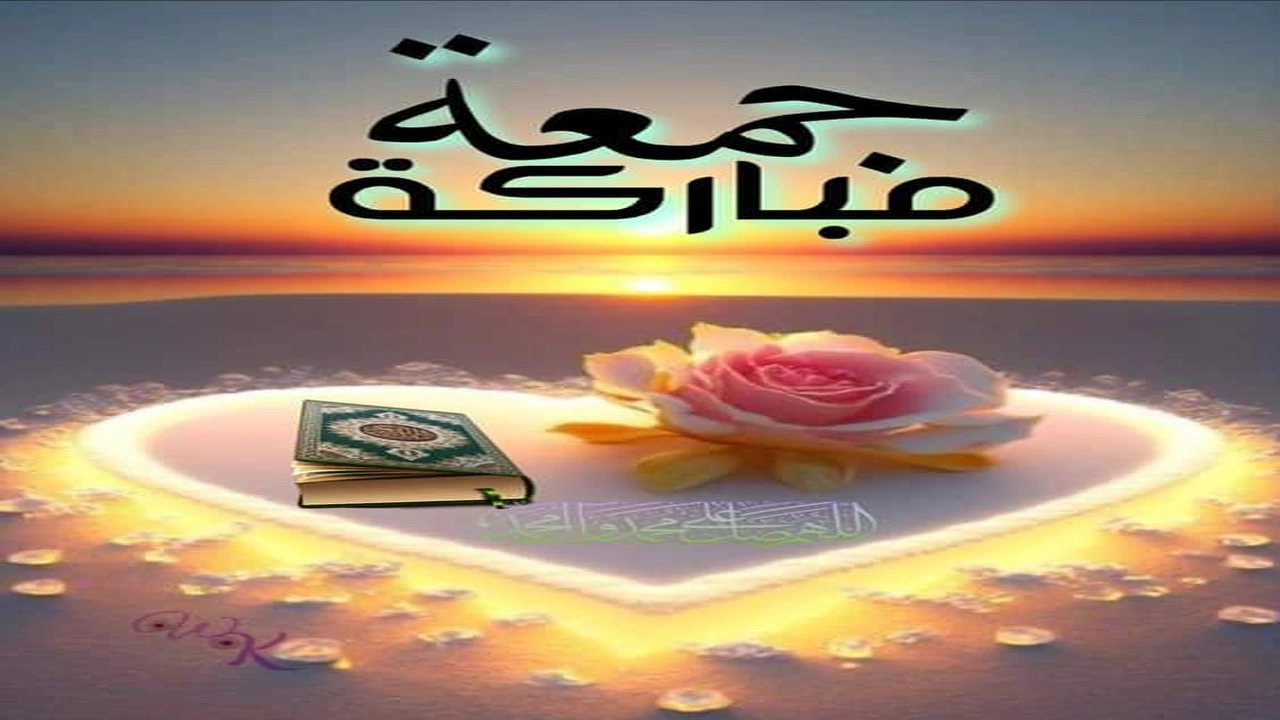 صورة ملصقات دعاء يوم الجمعة