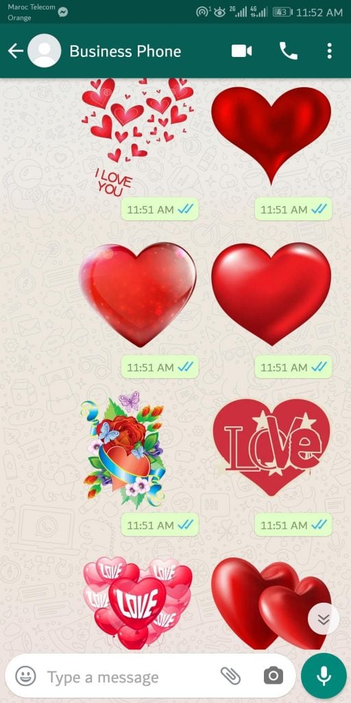 ملصقات واتساب