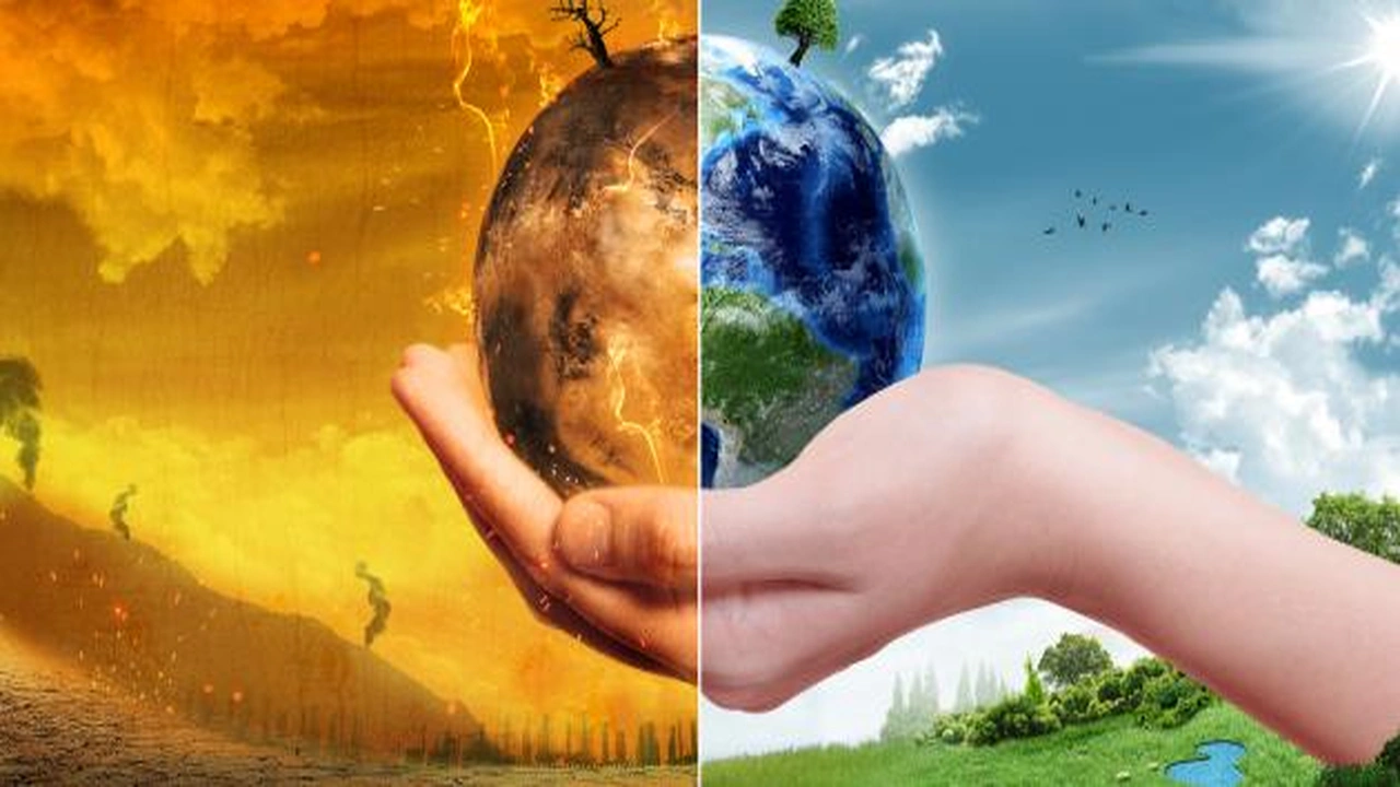 صورة موضوع تعبير بالانجليزي عن الاحتباس الحراري