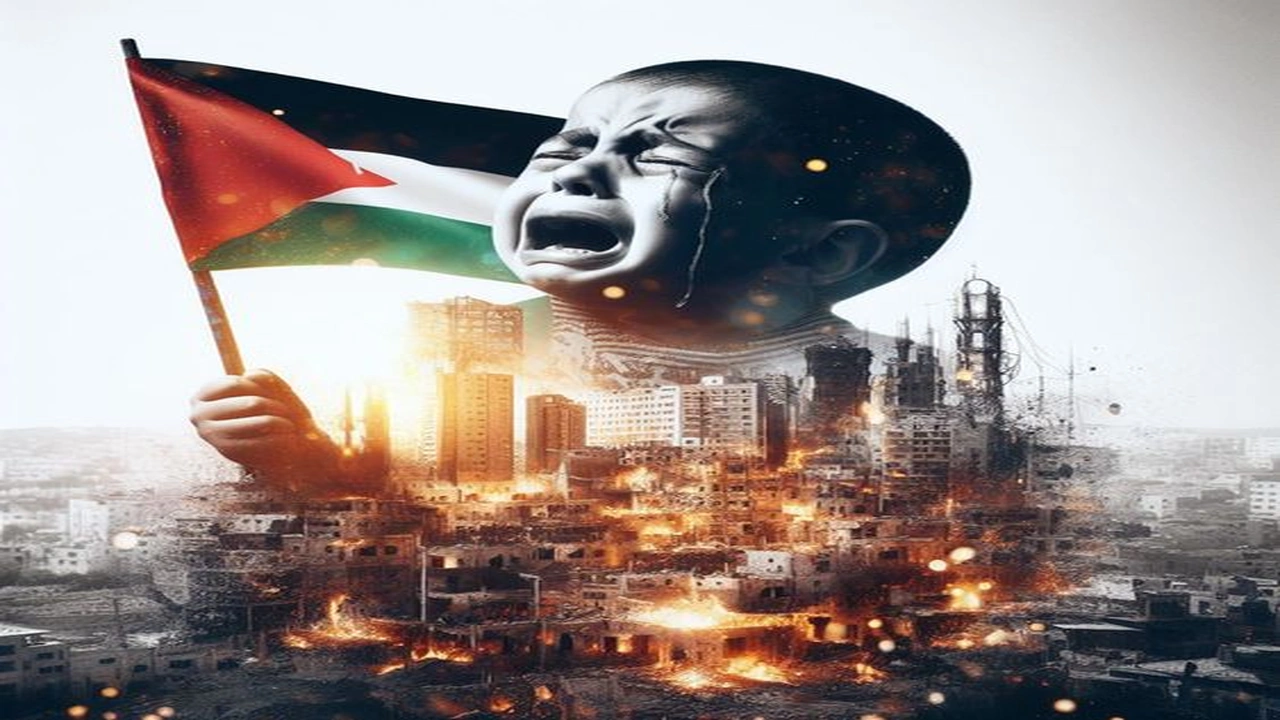 صورة موضوع تعبير عن معاناة الشعب الفلسطيني قصير