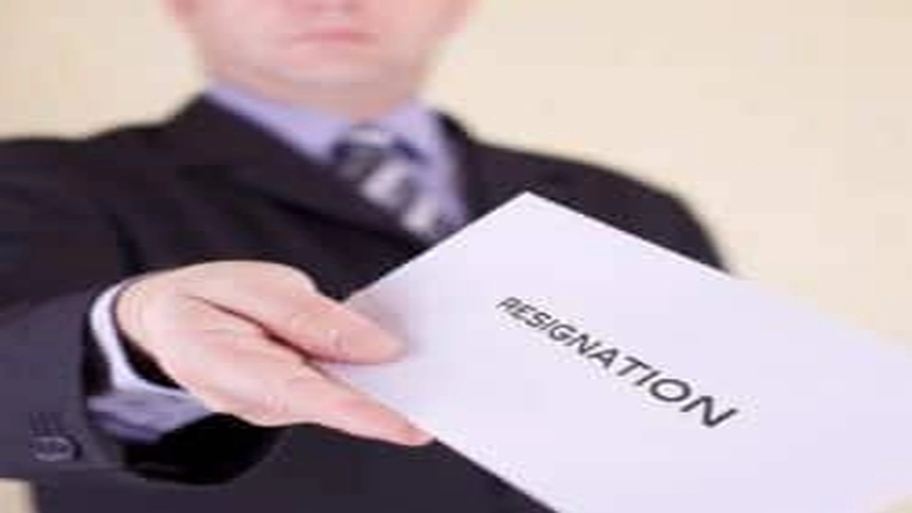 صورة نموذج استقالة بالانجليزي