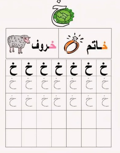ورقة عمل الحروف الهجائية