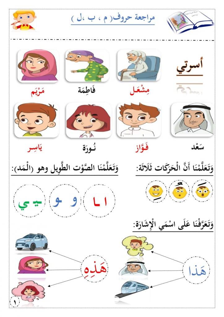 ورقة عمل الحروف الهجائية