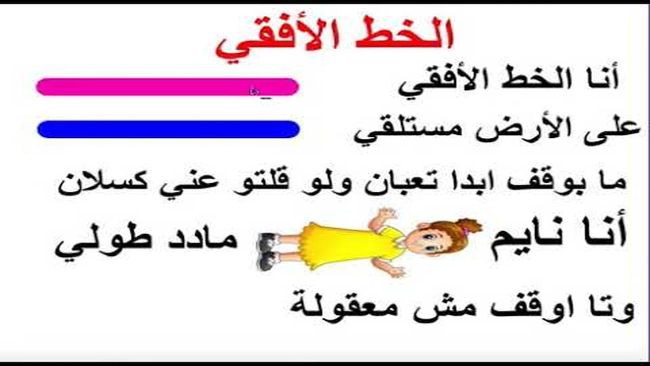 صورة ورقة عمل الخط الافقي