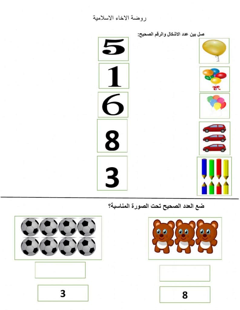 ورقة عمل الرياضيات