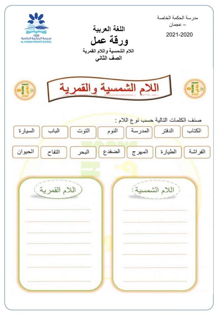 ورقة عمل الشدة