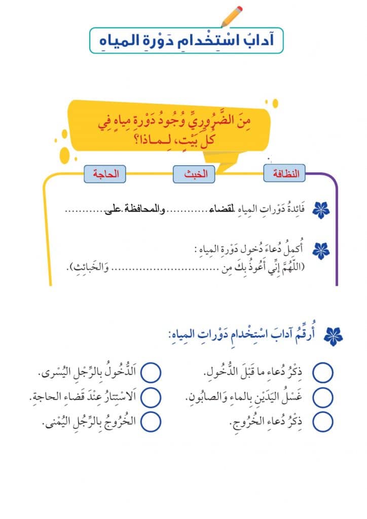 ورقة عمل الشهادتان