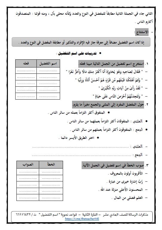 ورقة عمل النداء