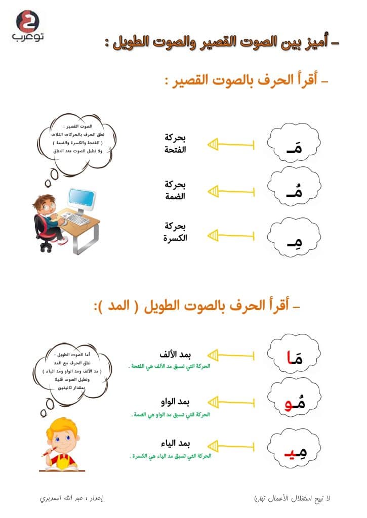 ورقة عمل حرف الميم