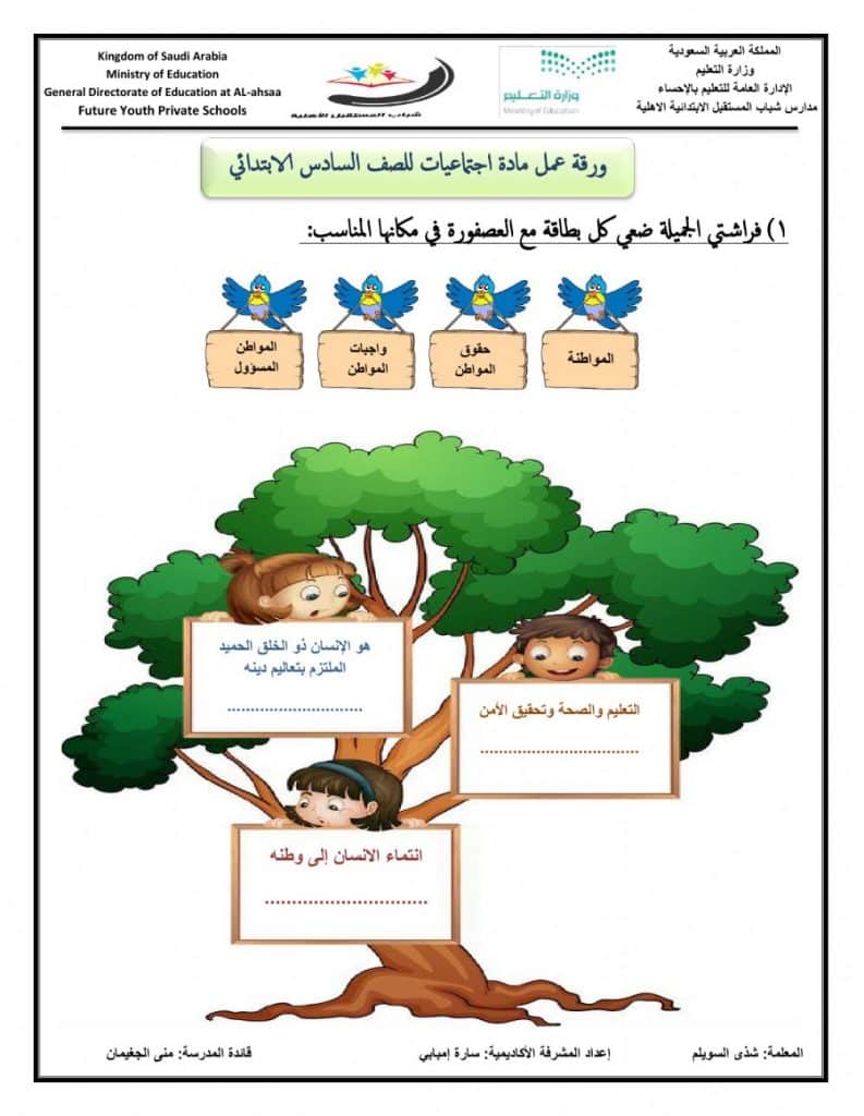 ورقة عمل درس حركة الارض